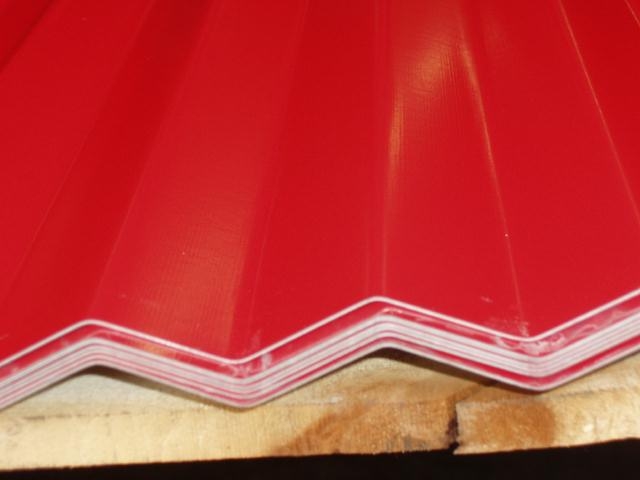2-1/2" Corr. Painted BANNER RED       